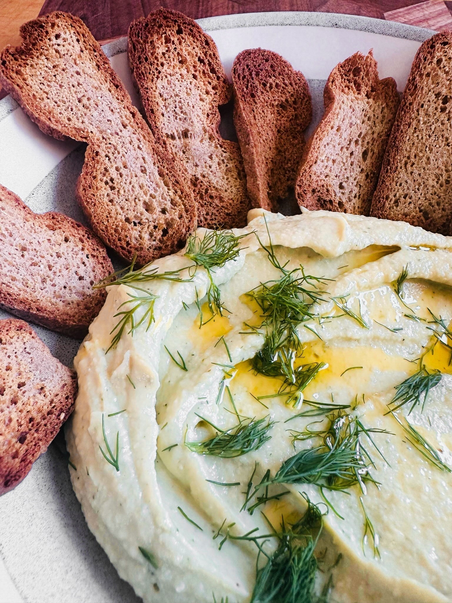 Baby Lima Bean Dip Recipe with Grain-Free Bagel Chips