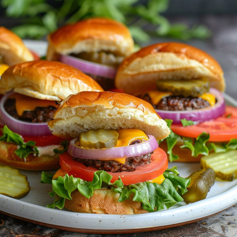 Healthy Smashburger Slider Recipe with Keto Buns