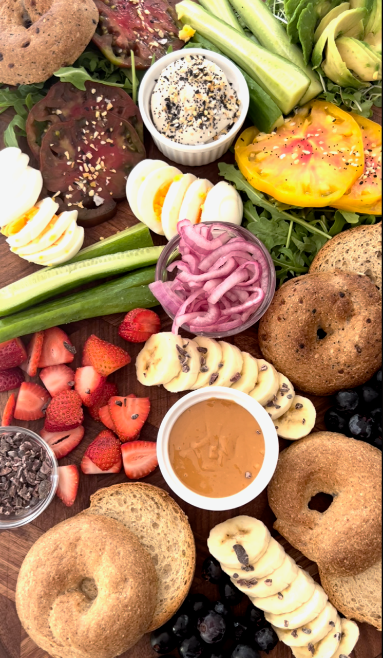 Brunch Board with Grain Free Bagels Recipe