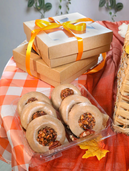 German Spiced Donuts with Maple Pecan Glaze