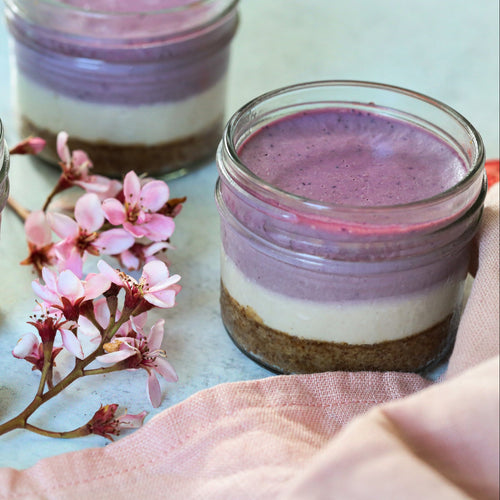 Vegan Berry Vanilla Cake Jar