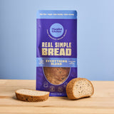 Gluten Free bread everything blend on table