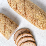 Gluten free Sandwich Bread with Sesame Seeds on the outside