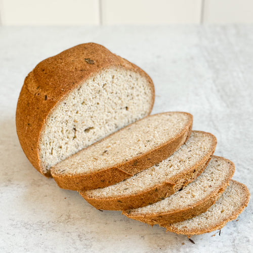 Herbs de Provence and Garlic Loaf cut into slices