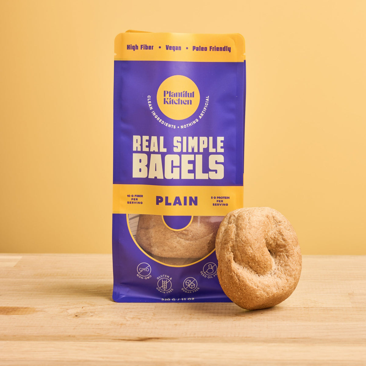 Gluten Free Bagels in their packaging