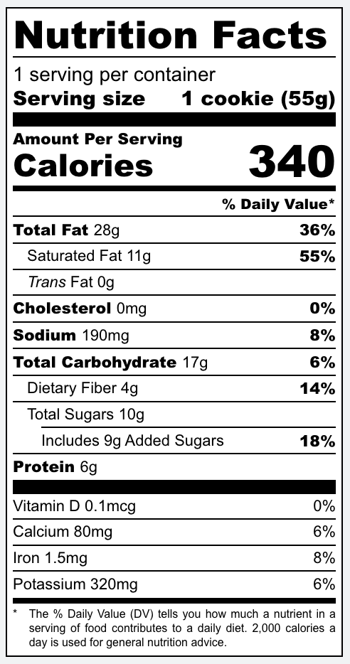 Chocolate Chunk Macadamia Nut Cookies (Box of 9)