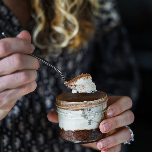 Vegan Tiramisu in a jar