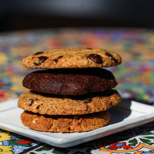 Gluten Free Cookies stacked on a plate
