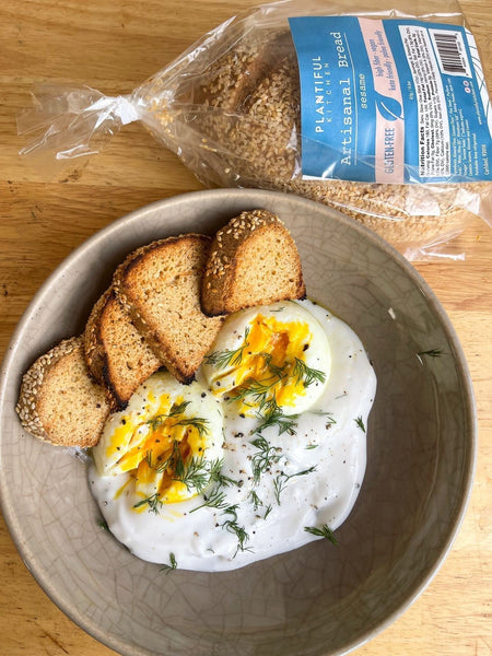 A Hormone Balancing Recipe: Turkish Eggs with Gluten-Free Bread