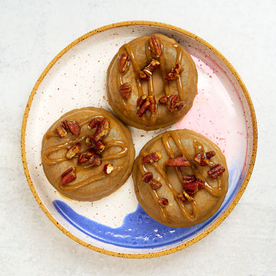 Gluten Free Donut: Salted Caramel Pecan | Grain Free & Refined Sugar Free