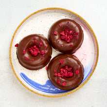 Load image into Gallery viewer, Plantiful Kitchen chocolate raspberry donut