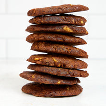 Load image into Gallery viewer, Fudgy Double Chocolate Walnut Cookies (Box of 9)